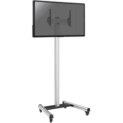 KIMEX - Halterung auf Rollen für TV-Bildschirm 32'' - 75'' - Höhe 240cm - Neigbar