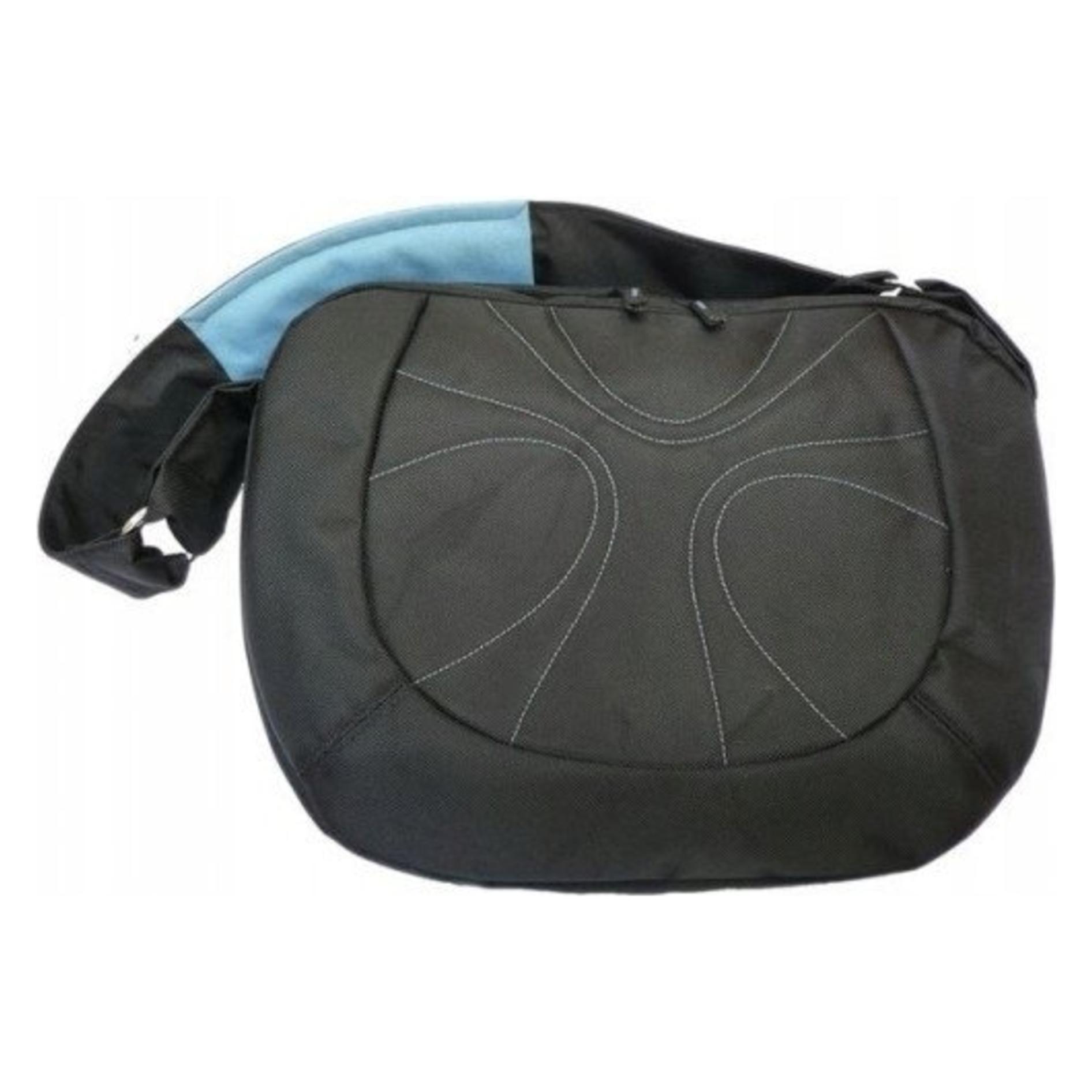Genesis *Natec Impress Orange Black - Blue, czarno-niebieska torba na laptopa 15,4", IM-ORA-B-154 (15.40") (IM-ORA-B-154)