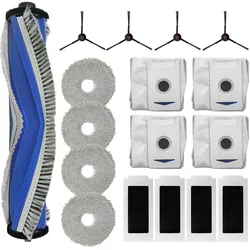 Roboparts Zubehör-Set für Ecovacs Deebot T30 Omni / T30 Pro Omni, Staubsauger Roboter Zubehör, Grau
