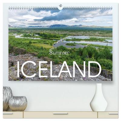 Summer in Iceland (High Quality Premium Wall Calendar 2026 DIN A2 landscape),CALVENDO 12 Month Wall Calendar