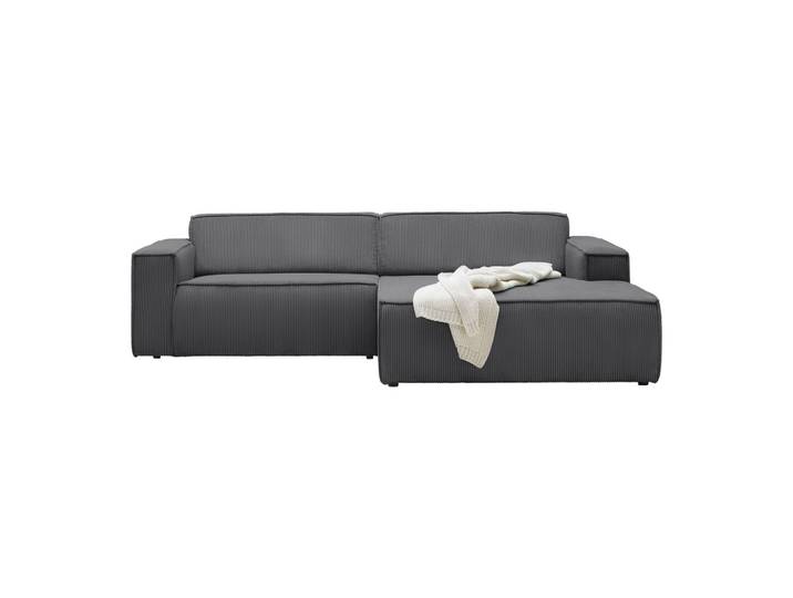 Wohnlandschaft Cord Anthrazit