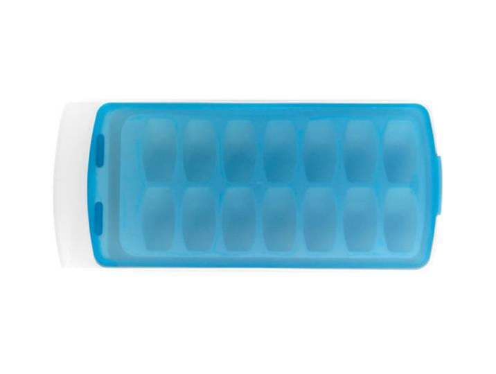 Oxo Eiswürfelform mit Silikondeckel blau