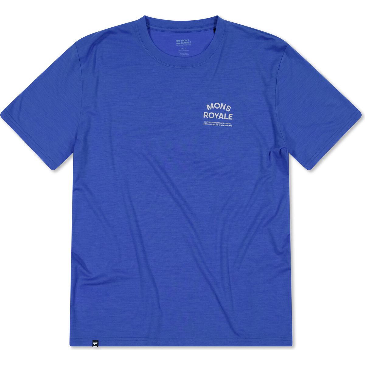 Mons Royale Mens Icon Merino Tee-shirt ultramarine (172) L 100874-1309-172-L