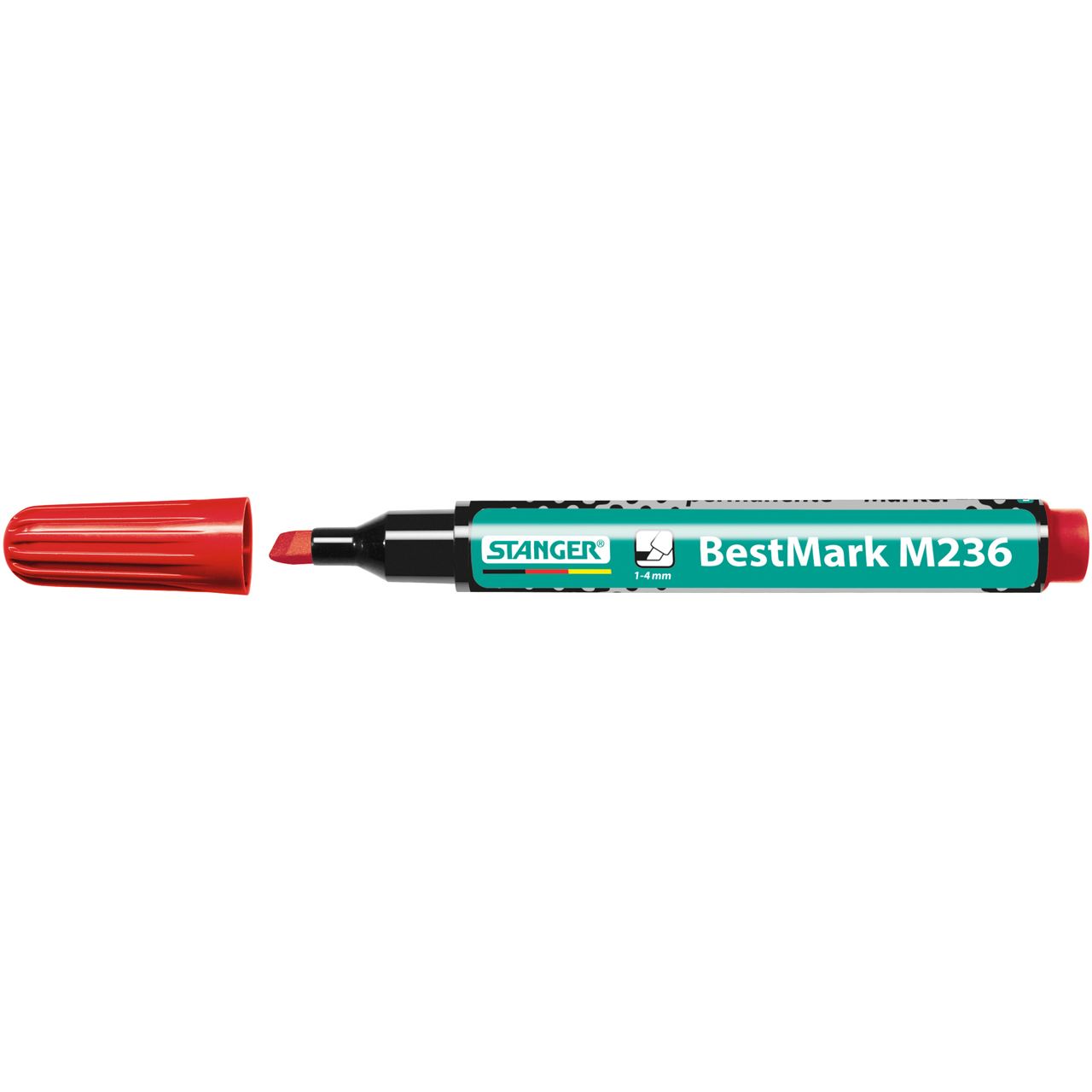 STANGER BestMark M236 Permanentmarker rot 1,0 - 4,0 mm, 1 St.