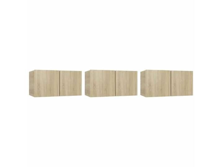 Meubles TV suspendus - Solide&Luxe - meuble de télévision - 3 pcss - Chêne sonoma - 60 x 30 x 30 cm（15859）