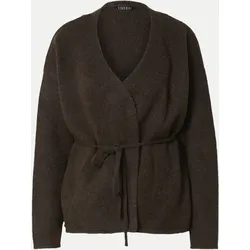 Wickel-Strickjacke Braun M