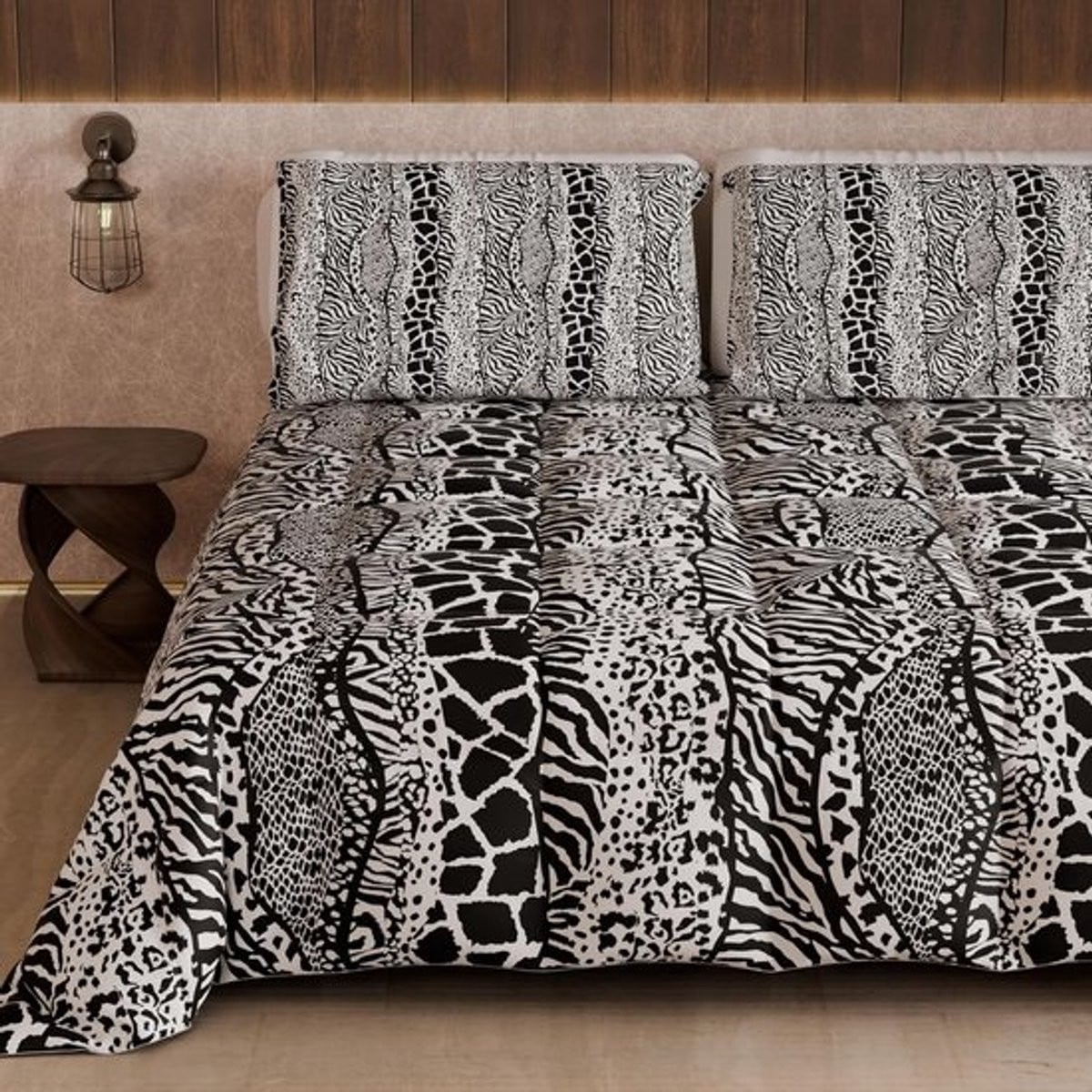 Warm winter dekbed voor tweepersoonsbed met dubbelzijdig design