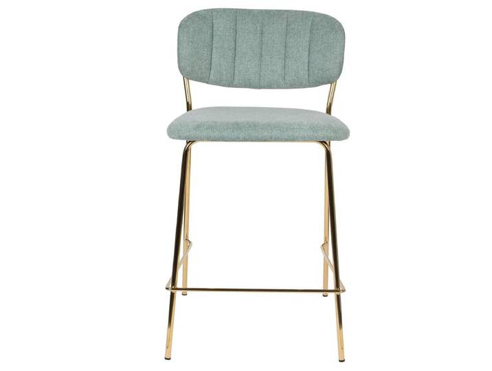 Barhocker Jolien 2er-Set - Gold - Hellgrün - Luxusbetten24