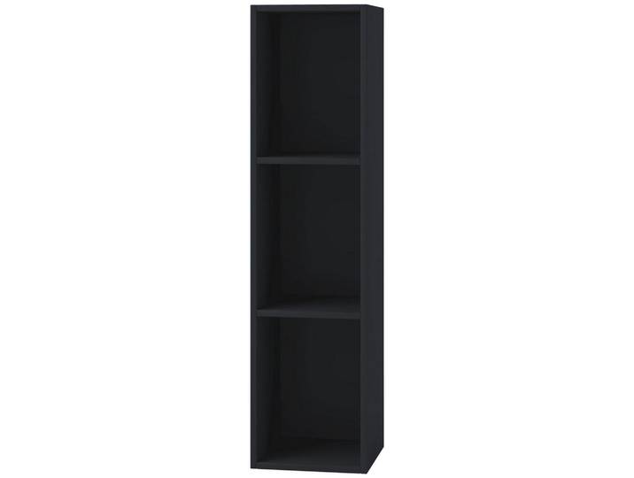 Mid.you Schallplattenregal, Schwarz, Holzwerkstoff, 2 Fächer, 34x107x29 cm, Wohnzimmer, TV Möbel, CD-Regale