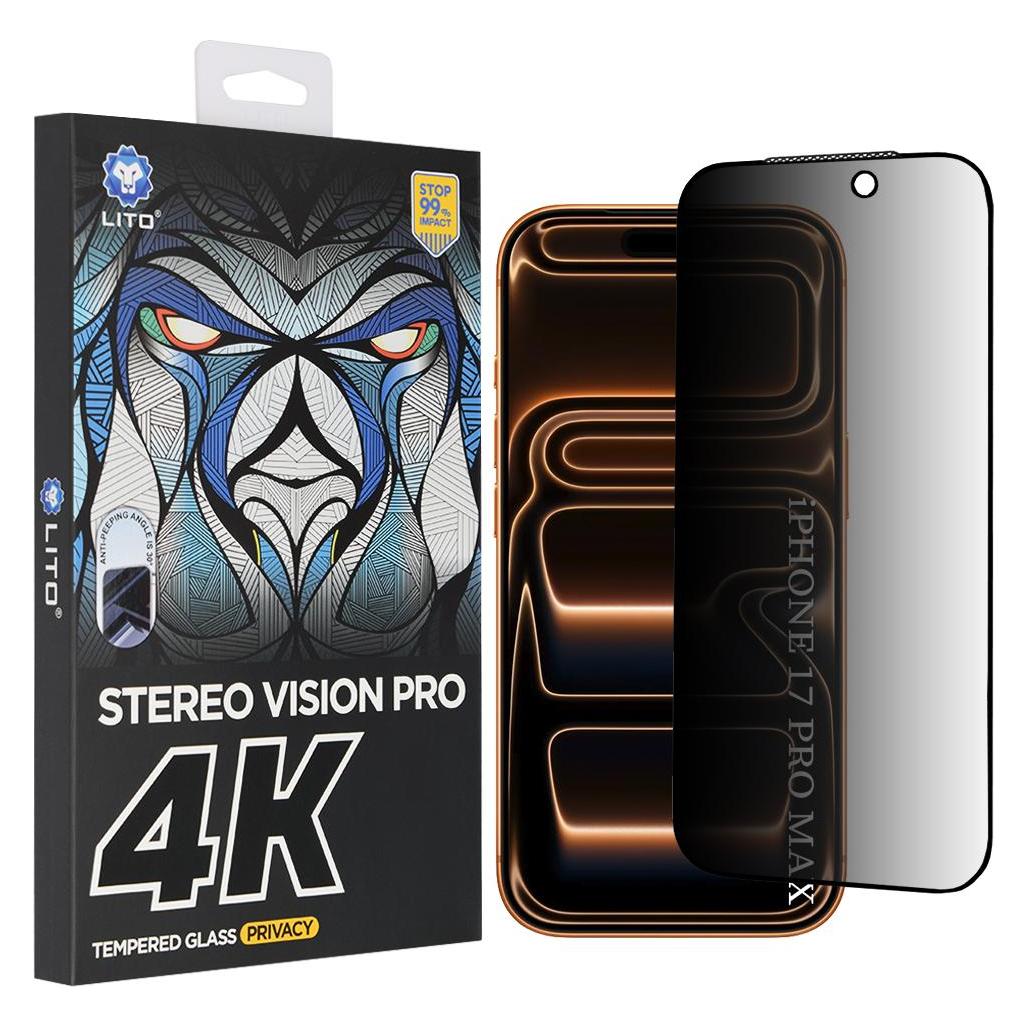 Lito - D+ Max 4K Privacy - iPhone 17 Pro Max - Black (Apple iPhone 17 Pro Max) (60963460)