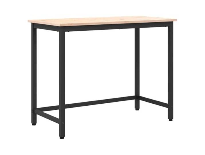 LMTYOENFG Höhenverstellbarer Tisch Natur 100x50x77 cm Holzwerkstoff Stahl Flexibler Beistelltisch für Wohnzimmer und Schlafzimmer. Ergonomisch anpassbar für Arbeiten und Entspannen im Innenbereich.