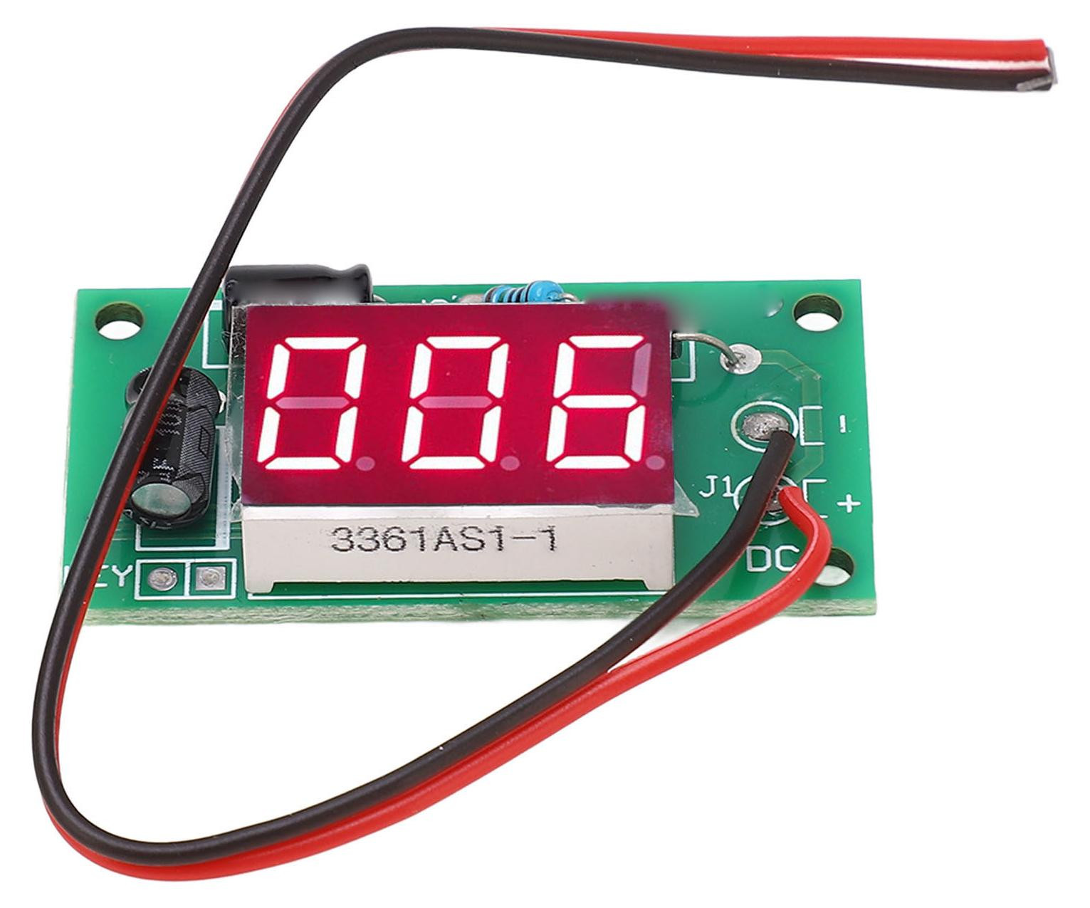 Gistuch Prestatieteller module QF-MC03-1 met 3-cijferig rood digitaal display en geheugenbatterij, 4-7V