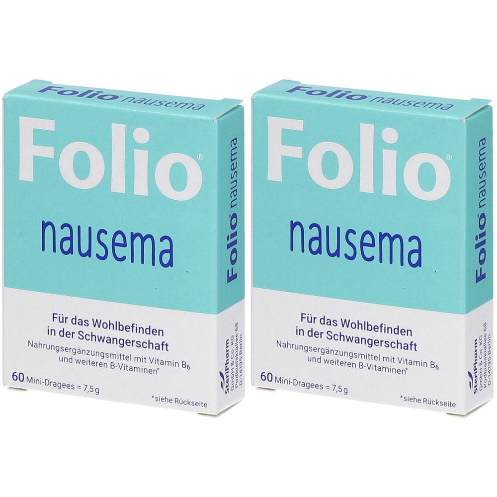 2x Folio nausema Dragees 2x60 St