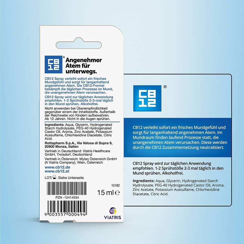Cb12 Spray: Mundspray für angenehmen Atem unterwegs Spray 15 ml 15 ml Spray