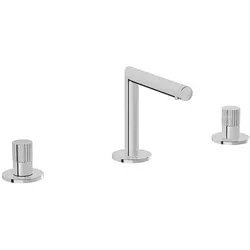 VitrA Origin Zweigriff-Waschtischarmatur 3-Loch-Montage Chrom,A42583 A42583