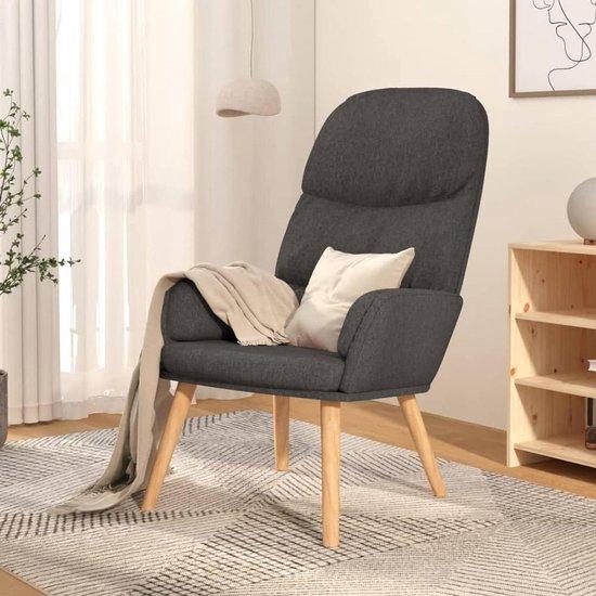 Relaxstuhl mit robustem Metallrahmen - Dunkelgrau