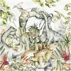 FOTOTAPETE Welt der Dinosaurier 240/240 cm