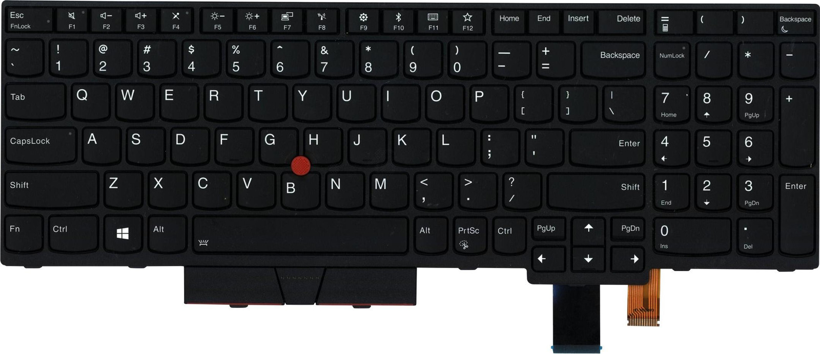 Lenovo Lite-On vervangingstoetsenbord voor laptop met trackpoint