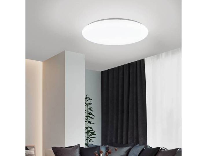 Plafonnier Totari-Z Ø 53cm Blanc Acier verni Polycarbonate LED/Smart Home Module LED