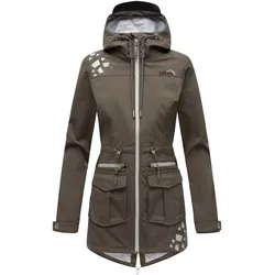MARIKOO Damen Softshelljacke Outdoor Funktionsjacke aus Wasserabweisendem Obermaterial Ulissaa