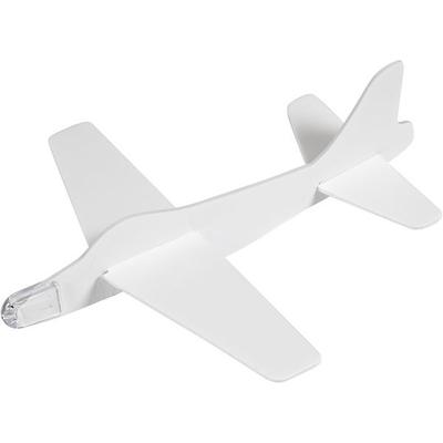 Creativ Company Flugzeug-Sortiment, zum bemalen, L 19 cm, B 17,5 cm, weiß, 2 Stk