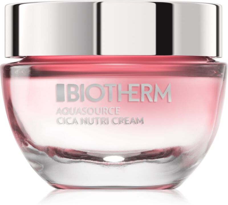 Biotherm Aquasource Cica Nutri Cream nährende feuchtigkeitsspendende Creme für trockene bis sehr trockene empfindliche Haut 50 ml