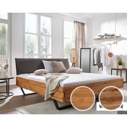 3S Frankenmöbel »Bellissima« Massivholz Bett BE-0573 / 160x200 cm / Wildbuche