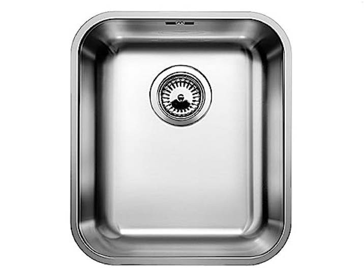 BLANCO SUPRA 340-U – Évier pour Meubles Bas de 40 cm de Large – Sous Plan – Finition Inox Brossé – 518199