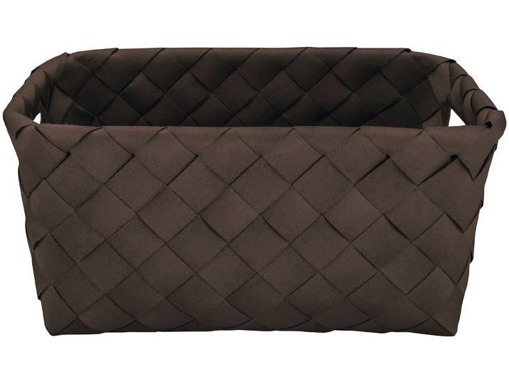 Aufbewahrungskorb KLEINE WOLKE Aspera , braun (nussbraun), Polyethylen (PE), Aufbewahrungsboxen, Aufbewahrungskorb