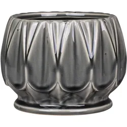 Chic Antique Keramik Übertopf, H12,5/Ø16,5 cm, opal