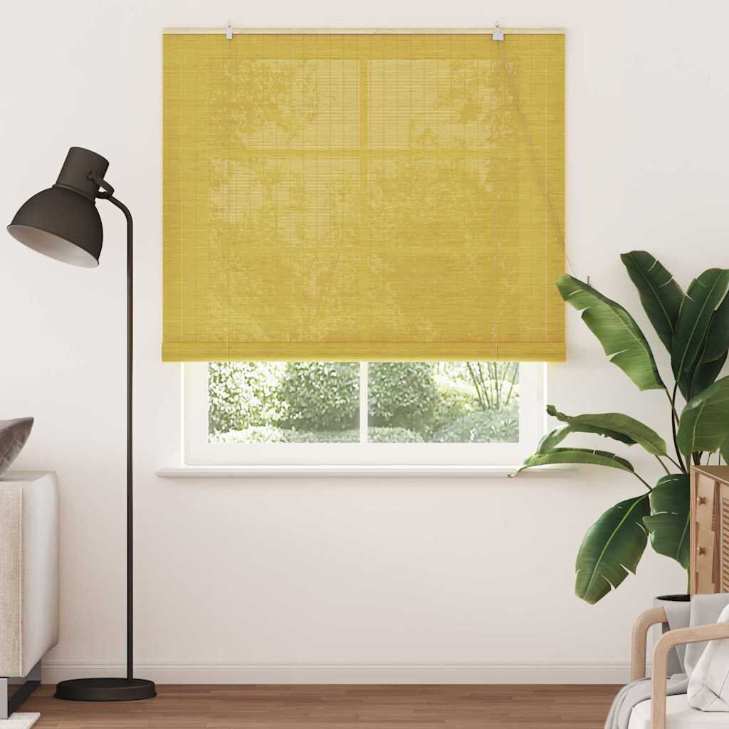 17 Stories Bamboo Horizontal/Venetian blind Yellow 220cm L x 150cm W