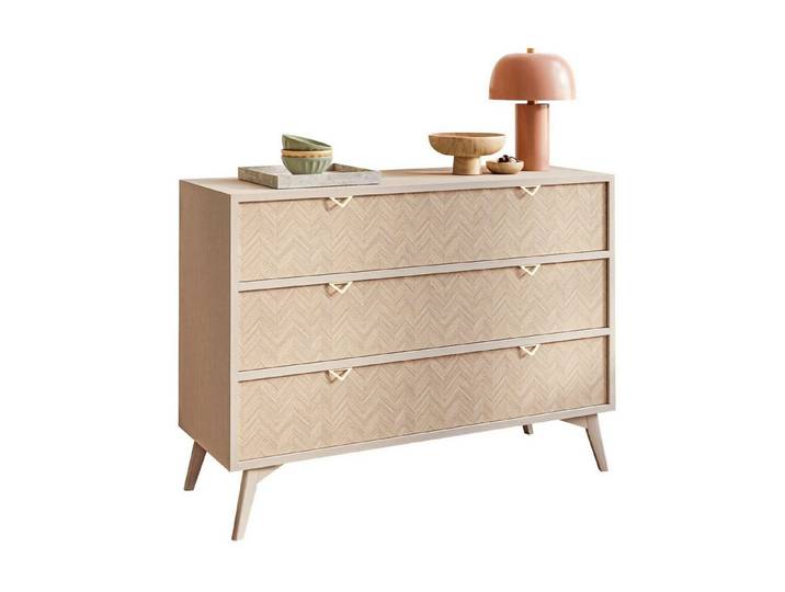 Lookway Kommode ALOE KSZ106 mit drei Schublade, 106x38x80cm