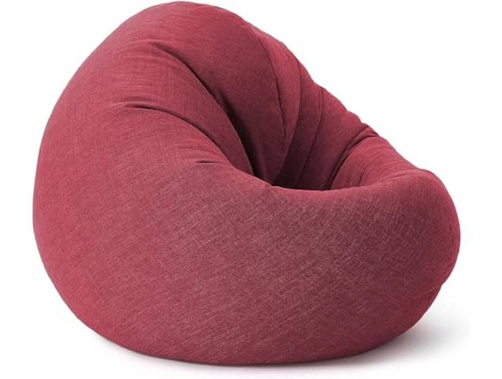 Lumaland Sitzsack Drops: runder Sitzsack (300 L) mit 2-in-1-Funktion für bequemes Sitzen & Liegen Der Doppelagent für Relax-Momente in- & Outdoor I Mit anpassungsfähiger EPS-Füllung Ø 120 x 75 cm