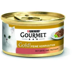 Gourmet Gold feine Komposition mit Ente & Truthahn 12x85 g