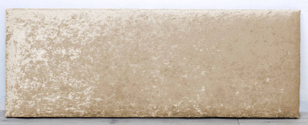 Rosdorf Park Duvall Upholstered Velvet Headboard Cream Super King (6')