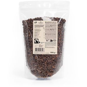 KoRo Kakao Kakaonibs, geröstet & geschält, BIO, 100% Kakaogehalt, fairtrade, 500 g