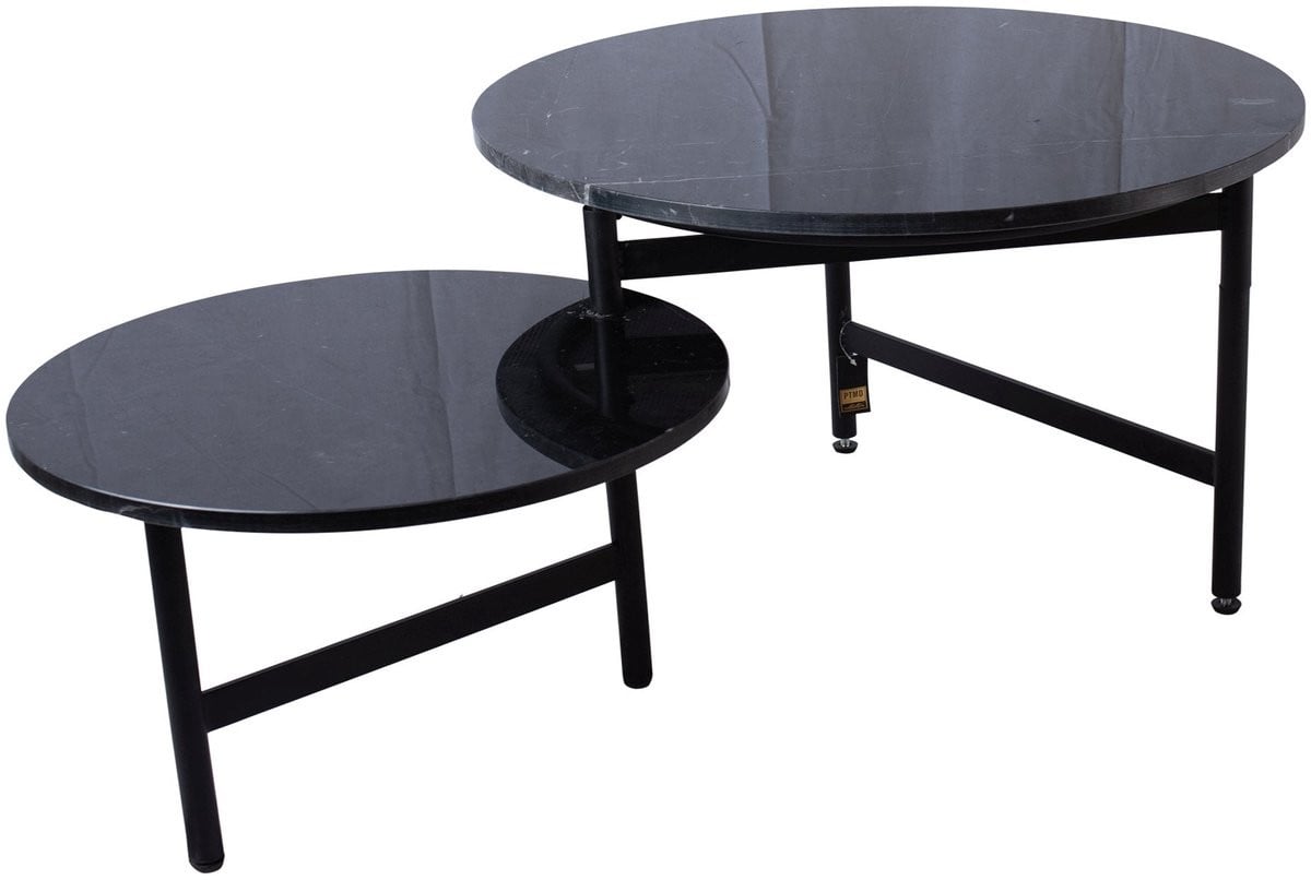 PTMD Collection Salontafel Waze Zwart - B/D/H: 100 x 60 x 45 cm