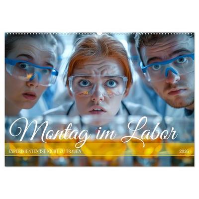Montag im Labor (Wandkalender 2026 DIN A2 quer), CALVENDO Monatskalender
