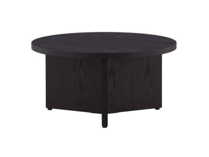 Livetastic Couchtisch, Schwarz, Holz, furniert, rund, 65x32.5x65 cm, Wohnzimmer, Wohnzimmertische, Couchtische