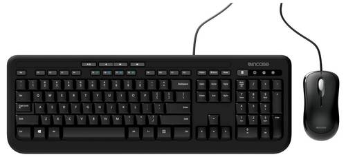 Incase Wired Desktop 600 (Tastatur & Maus) Kabelgebunden Tastatur, Maus-Set Deutsch, QWERTZ Schwarz