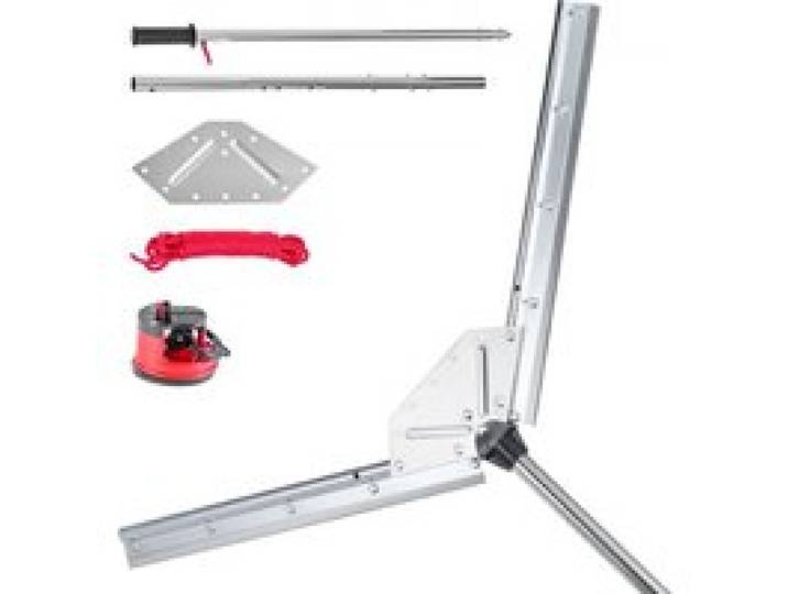 VEVOR Teichrechen, Wasser Unkrautrechen mit 939 mm max. Schnittbreite, Stahlklingen, See-Unkrautschneider mit 9 m Nylonseil, Seerechen zum Entfernen von Rohrkolben, Schilf, Seerosenblätter