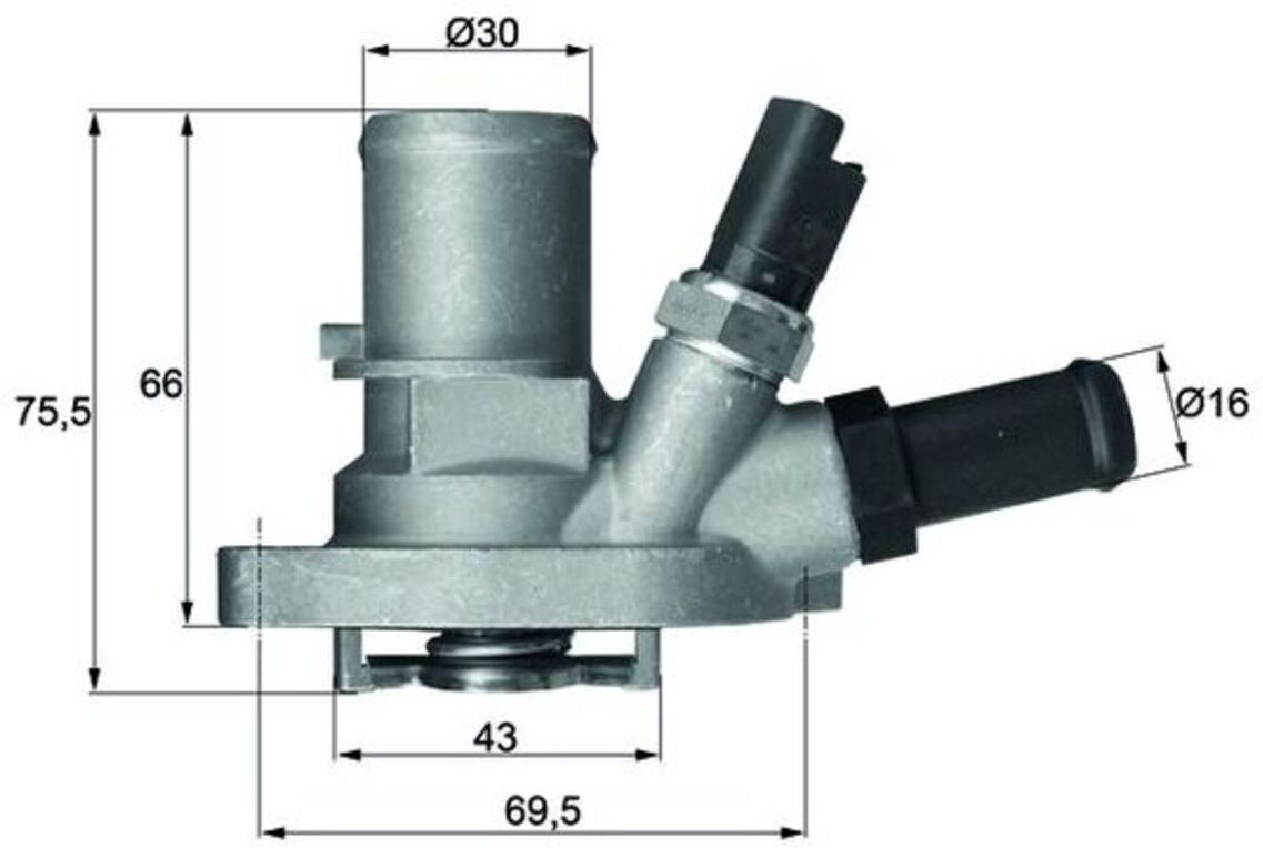 Thermostat, Kühlmittel MAHLE TI 149 88
