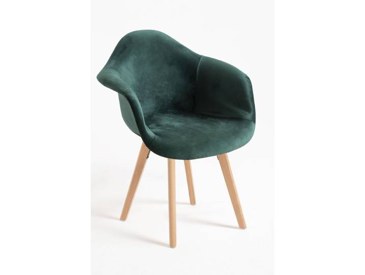6er Set Belu Samt Stühle - Vert