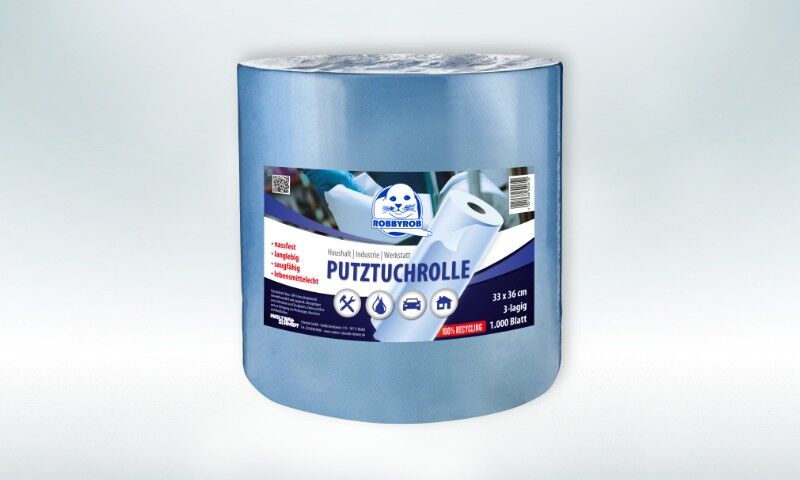 Walter Schmidt Chemie Putz-Papierrolle Putztuchrolle 33x36cm, 1.000blatt, 3-Lagig 4378000000