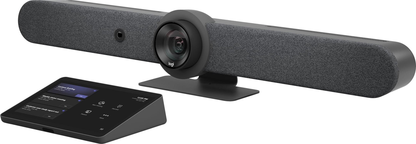Logitech Rally Bar + Tap Cat5E Graphite-pakket voor Microsoft Teams-vergaderruimtes