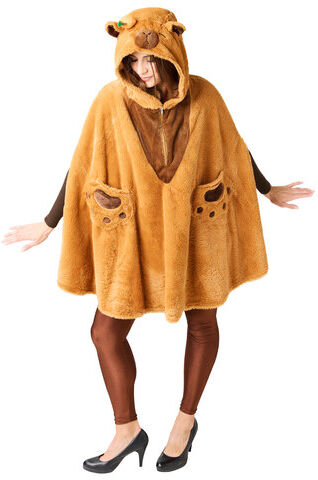 buttinette Poncho "Capybara", braun