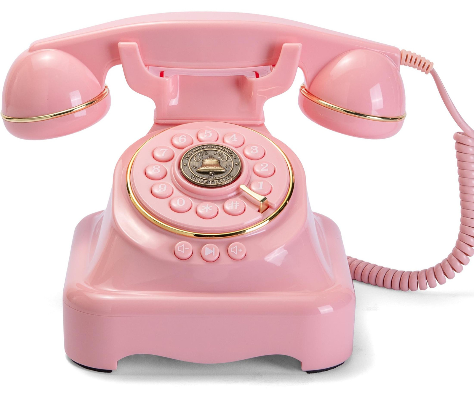Audio gastenboek telefoonmodel roze voor bruiloft