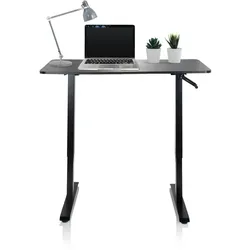 hjh OFFICE Stehschreibtisch STAND CR MDF Platte, Gestell aus Stahl