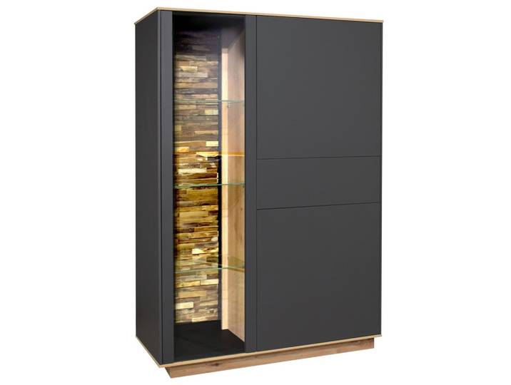 Highboard Faro 101/152/42 cm Anthrazit, Eiche Artisan