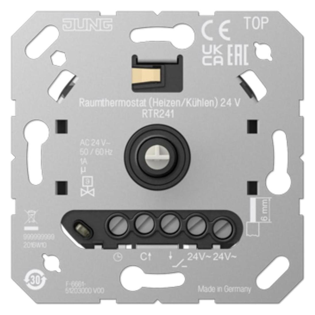 JUNG Raumthermostat RTR241 (Heizen/Kühlen) 24 V (RTR241)